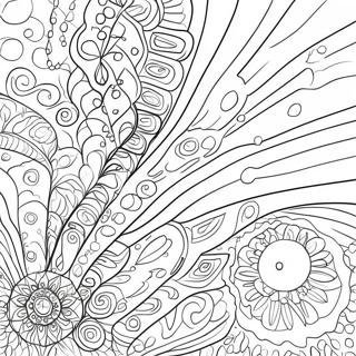 Colorful Drip Patterns Coloring Page 31624-25009