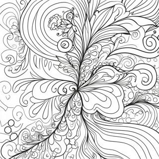 Colorful Drip Patterns Coloring Page 31624-25010