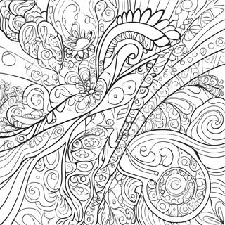 Colorful Drip Patterns Coloring Page 31624-25011