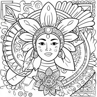 Hispanic Coloring Pages