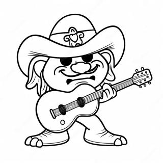 Lemmy Koopaling Spelar Gitarr Målarbok 31684-25052