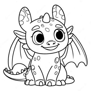 Toothless Dragon Coloring Page 31703-25065