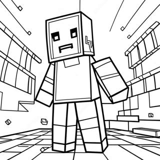 Minecraft Alex Coloring Page 31733-25087