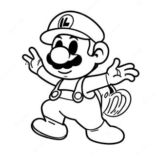 Luigi In Spookachtig Kostuum Kleurplaat 31754-25097