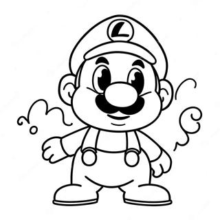 Luigi In Spookachtig Kostuum Kleurplaat 31754-25100