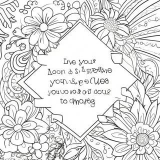 Meaningful Easy Inspirational Quotes Coloring Page 31763-25107