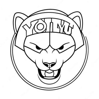 Pagina De Colorat Cu Logo-Ul Byu Cougars 31773-25110