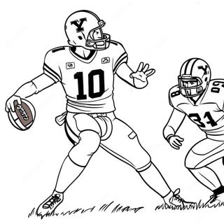 Byu Football Player In Action Coloring Page 31774-25123