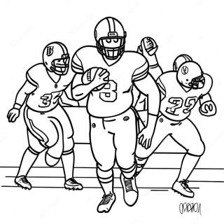 Byu Football Player In Action Coloring Page 31774-25124