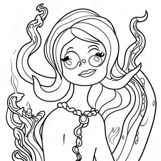 Ursula With Colorful Tentacles Coloring Page 3181-2536