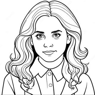 Hermione Realistic Harry Potter Coloring Pages