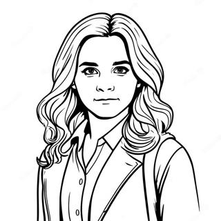 Hermione Granger Realistic Coloring Page 31833-25151