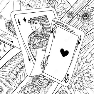 Playing Cards Coloring Page 31893-25206