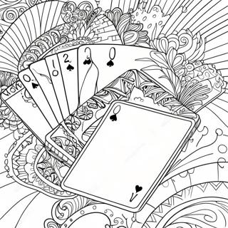 Playing Cards Coloring Page 31893-25207