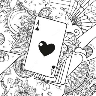 Playing Cards Coloring Page 31893-25208