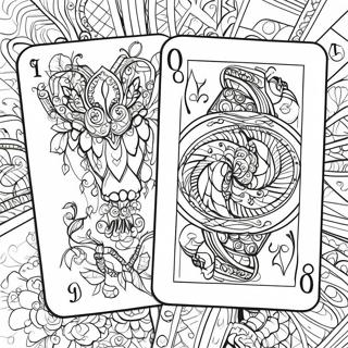 Colorful Playing Cards Coloring Page 31894-25212