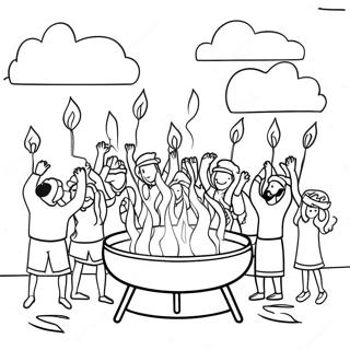 Lag Baomer Celebration Coloring Page 31903-25223