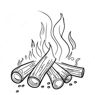 Colorful Lag Baomer Bonfire Coloring Page 31904-25218