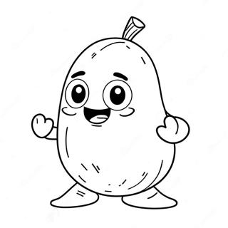 Cute Potato Character Coloring Page 31923-25275