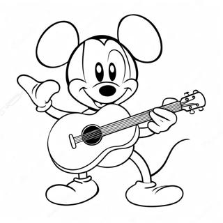 Mickey And Minnie Coloring Pages