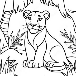 Lioness Coloring Pages