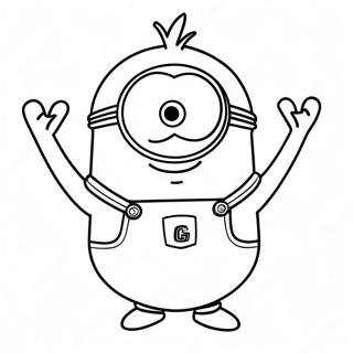 Kevin Minion Coloring Pages