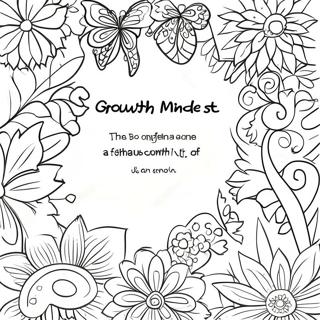 Growth Mindset Inspirational Quote Coloring Page 3200-2548