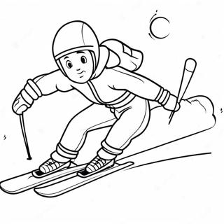 Winter Sports Coloring Page 32013-25322