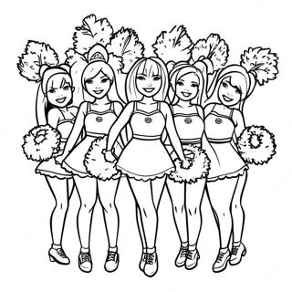 New York Jets Cheerleaders Coloring Page 32024-25305