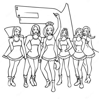 New York Jets Cheerleaders Coloring Page 32024-25307