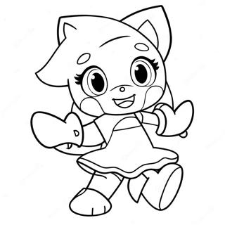 Amy Rose Ausmalbild 320-266