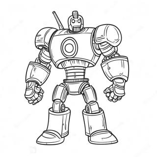 Real Steel Fighting Robot Coloring Page 32104-25374