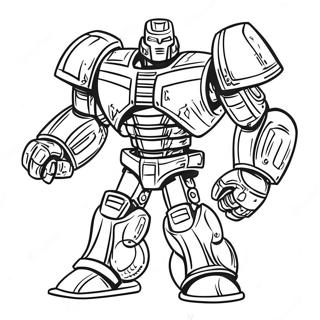 Real Steel Fighting Robot Coloring Page 32104-25376