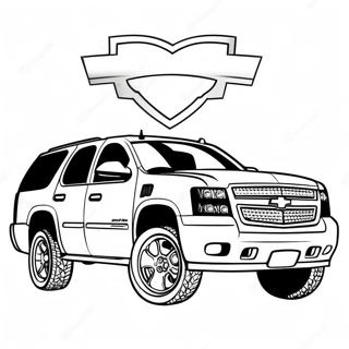 Chevy Tahoe Coloring Page 32123-25407