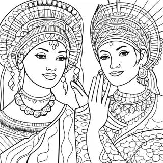 Diverse Cultures Coloring Page 32144-25421