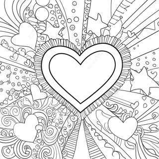 Hearts And Stars Coloring Page 32193-25458