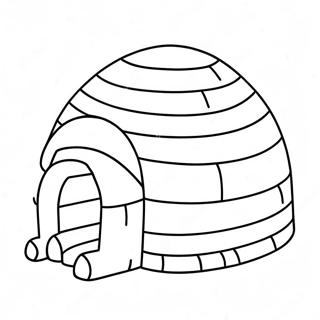 Igloo Coloring Pages