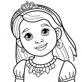 7 Year Old Girls Princess Coloring Page 32243-25482