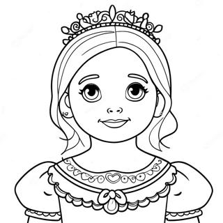 7 Year Old Girls Princess Coloring Page 32243-25483