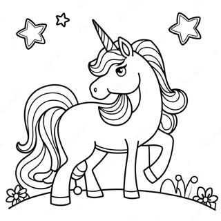 7 Year Old Girls Magical Unicorn Coloring Page 32244-58790