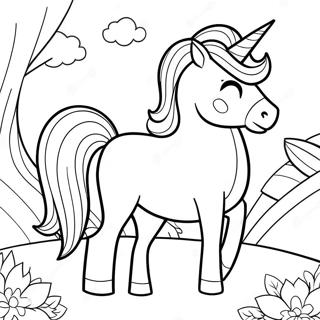 7 Year Old Girls Magical Unicorn Coloring Page 32244-58792