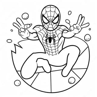 Spider-Man Ostereiersuche Ausmalbild 32303-25542