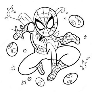 Spider-Man Mit Bunten Ostereiern Ausmalbild 32304-25540