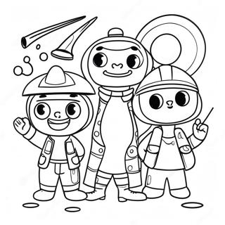 Fun Squad Coloring Pages