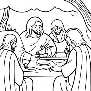 Jesus Teaching The Disciples Coloring Page 32414-25627