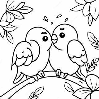 Love Birds Coloring Page 32423-25634