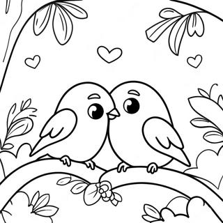 Love Birds Coloring Page 32423-25635