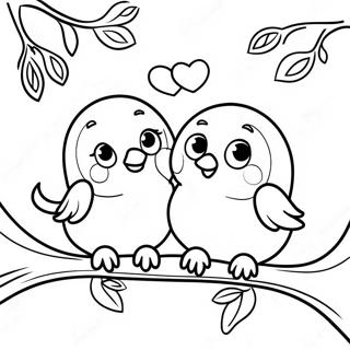 Love Birds Coloring Pages