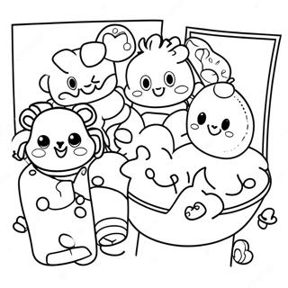 Pajama Party Fun Coloring Page 32453-25655