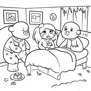 Cozy Pajama Party Coloring Page 32454-25668